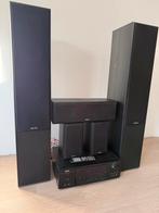 AKAI AS110RA-320 + JBL Digital 10 Subwoofer, Gebruikt, Complete surroundset, 120 watt of meer, Ophalen