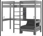 Hoogslaper met bureau en slaapbank, Ophalen, Gebruikt, Eenpersoons, Minder dan 160 cm