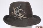 Vintage hoed Dames trilby grijs zacht haarvilt 56, Kleding | Dames, Hoeden en Petten, 56 of 57 cm (M, 7 of 7⅛ inch), Gedragen