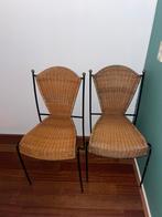 Twee rotan stoelen, Huis en Inrichting, Riet of Rotan, Twee, Gebruikt, Bruin