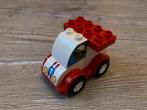 Lego Duplo raceauto, Kinderen en Baby's, Speelgoed | Duplo en Lego, Complete set, Duplo, Ophalen of Verzenden, Zo goed als nieuw