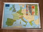 Oude schoolkaart Europa - staatskundig, 168x118 cm, Antiek en Kunst, Antiek | Schoolplaten, Ophalen of Verzenden, Aardrijkskunde