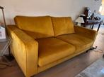 Gele Velvet Bank van Woood. Gratis af te halen, Ophalen, Gebruikt, 150 tot 200 cm, Tweepersoons