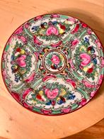 Oude Chinese porseleinen schotel – Rose Medallion stijl, Ophalen
