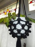 hangpot plantenhanger macramé geknoopt corona & 80s vintage, Ophalen