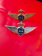KLM junior skipper goud en zilver kleurig, Verzamelen, Ophalen of Verzenden, Zo goed als nieuw, Patch, Badge of Embleem