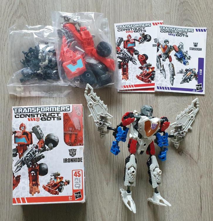 Transformers Construct Bots Ironhide Starscream, Verzamelen, Transformers, Zo goed als nieuw, Overige generaties, Ophalen of Verzenden