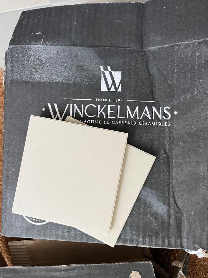 Winckelmans mat kleur (BAU) Blanc 10x10cm, Doe-het-zelf en Verbouw, Tegels, Nieuw, Vloertegels, Keramiek, Minder dan 20 cm, Minder dan 20 cm