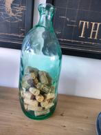 Large Translucent green vase, Huis en Inrichting, Ophalen, Nieuw, Glas, Minder dan 50 cm