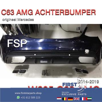 W205 C63 AMG ACHTERBUMPER + DIFFUSER Mercedes C Klasse 2014- beschikbaar voor biedingen
