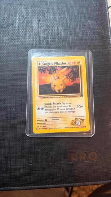 Lt. Surge’s Pikachu 1995 Mint beschikbaar voor biedingen
