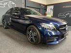 Mercedes-Benz C-klasse 160 AMG NIGHT LEER LED FACELIFT Elekt, Auto's, Automaat, Blauw, Lichtsensor, Sedan
