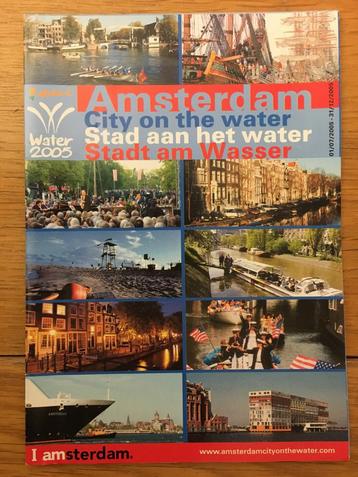 Amsterdam Stad aan het Water poster folder/brochure 2005 beschikbaar voor biedingen