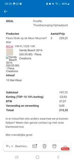 Flexa Mengverf Sandy Beach 10L - Nieuw!, Doe-het-zelf en Verbouw, Verf, Beits en Lak, Ophalen, Nieuw, Beige