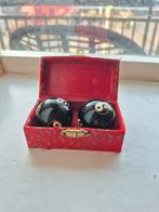 Meridiaan Kogels Yin Yang met Doosje, Ophalen of Verzenden