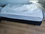 Boxspring zwart met matras van Emma, Huis en Inrichting, Slaapkamer | Boxsprings, Ophalen, 90 cm, Eenpersoons, Zwart