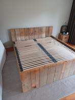 2 persoonsbed, Huis en Inrichting, Slaapkamer | Bedden, Overige maten, 220 cm, Zo goed als nieuw, Hout