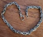 HEREN KONINGS KETTING  52 CM X 0.8 CM, Sieraden, Tassen en Uiterlijk, Kettingen, Ophalen of Verzenden, Nieuw, Zilver, Overige materialen