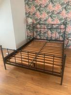 Bed 140 x 200, Ophalen, Gebruikt, Zwart, Tweepersoons