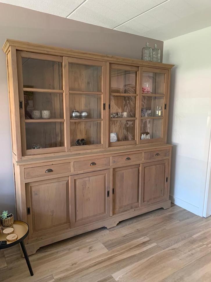 Te koop mooie teaken buffetkast, Huis en Inrichting, Kasten | Buffetkasten, 200 cm of meer, 25 tot 50 cm, Teakhout, Ophalen