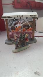 Kinderen met kar met kerstbomen,kersdorp (Z260-44), Ophalen of Verzenden, Zo goed als nieuw