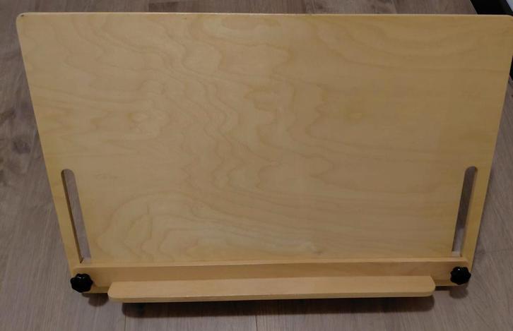 Houten Tekenbord. In Hoogte Verstelbaar, Huis en Inrichting, Bureaus, Gebruikt, Stabureau, In hoogte verstelbaar, Ophalen of Verzenden