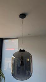 Glazen hanglamp, smoke, Huis en Inrichting, Lampen | Hanglampen, Ophalen of Verzenden, Zo goed als nieuw, Minder dan 50 cm