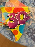 Vlaggenlijn 30 jaar - Verjaardag versiering, Ophalen, Zo goed als nieuw, Versiering, Verjaardag