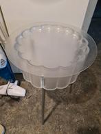 Leuke bijzettafel van kunststof, Ophalen, Minder dan 45 cm, Gebruikt, Rond