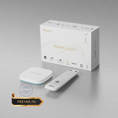 Xsarius Avant 3+ Plus Ultra White Edition – 4K OTT Android M, Audio, Tv en Foto, Mediaspelers, Nieuw, HDMI, USB 2.0, Optische audio