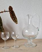 Karaf met 2 borrelglaasjes, Antiek en Kunst, Ophalen of Verzenden