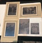 5 tintype blik foto’s, Antiek en Kunst, Curiosa en Brocante, Ophalen of Verzenden