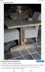 Hoffz kloostertafel  van oud teak uit de collectie van Hoffz, Huis en Inrichting, Tafels | Eettafels, 200 cm of meer, Zo goed als nieuw