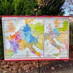 Wandkaart Europa in de tijd van de Ottonen en Saliërs, Antiek en Kunst, Ophalen, Aardrijkskunde