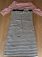 Marc Cain Sports Jurk Maat N3 UK 12 Breton Streep Knie-Lengt, Kleding | Dames, Jurken, Maat 38/40 (M), Zwart, Ophalen of Verzenden