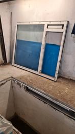 Kunstof kozijn met dubbel glas compleet, Ophalen, Zo goed als nieuw, Kunststof, Raamkozijn