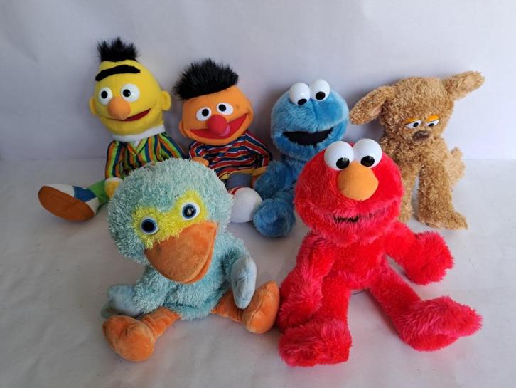 Handpoppen Sesamstraat - Original Sesame Workshop - 6 pcs, Kinderen en Baby's, Speelgoed | Knuffels en Pluche, Zo goed als nieuw