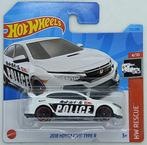 Hotwheels 2018 Honda Civic Type R Police, Nieuw, Ophalen of Verzenden, Auto, Hotwheels