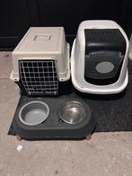 Kattenbak, reismand en eet/drinkbakje, Dieren en Toebehoren, Overige Dieren-accessoires, Ophalen of Verzenden, Zo goed als nieuw
