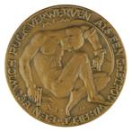 SERIE PENNINGEN 1945 L.O. Wenckebach : Stichting 1940-1945, Verzenden, Brons, Nederland