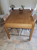 Eikenhouten eettafel, Huis en Inrichting, Ophalen, Gebruikt, Eikenhout, 50 tot 100 cm