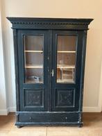 Brocante houten servies kast, Huis en Inrichting, Ophalen, Gebruikt, 100 tot 150 cm, 25 tot 50 cm