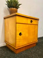 Vintage kastje jaren 50/60 retro Midcentury nachtkastje, Ophalen, Gebruikt, 1 of 2 laden, Mid century jaren 50/60 retri vintage nachtkastje kastje