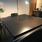 Vierkante zwarte tafel IKEA 150 x150 cm, Huis en Inrichting, Tafels | Eettafels, Ophalen, Gebruikt, Vierkant, Vijf personen of meer