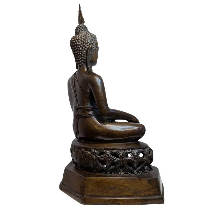 Oud Thais bronzen Boeddhabeeld, Ophalen of Verzenden, Gebruikt
