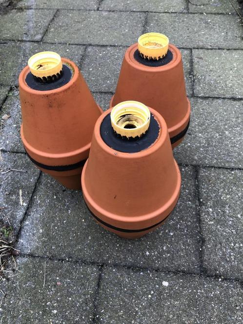 Olla's, Tuin en Terras, Bloembakken en Plantenbakken, Zo goed als nieuw, Steen, Balkon, Tuin, Minder dan 30 cm, Minder dan 60 cm