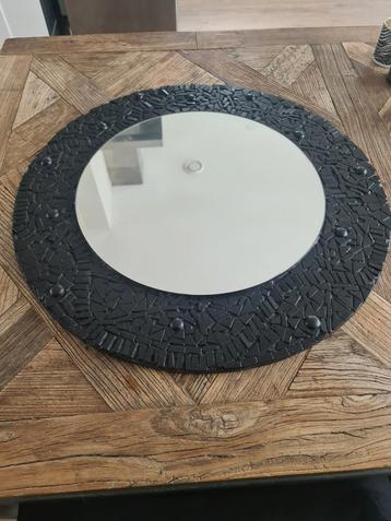 Mozaïek ronde spiegel 60 cm massief hout zgan beschikbaar voor biedingen