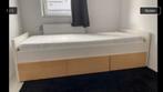Ikea bed met 3 lades, 90 cm, Eenpersoons, Wit, Ophalen of Verzenden
