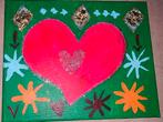 Heart & Stars, Antiek en Kunst, Kunst | Schilderijen | Modern, Ophalen of Verzenden