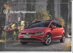 VOLKSWAGEN GOLF SPORTSVAN,  2019, Boeken, Ophalen of Verzenden, Zo goed als nieuw, Volkswagen